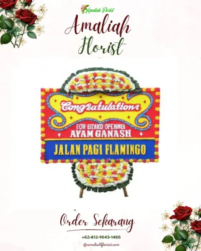 Bunga Papan Congratulation di Gempol Sari